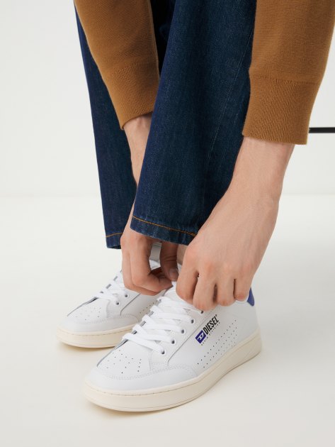 Мужские кеды DIESEL ATHENE, Артикул Y03282, белый | 4084567. Ракурс 2