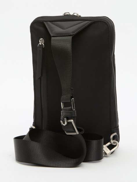 Мужская сумка  GUESS ROMA CROSSOVER W VERTICAL ZIP, Артикул HMRONYP4217, черный | 4085520. Ракурс 5