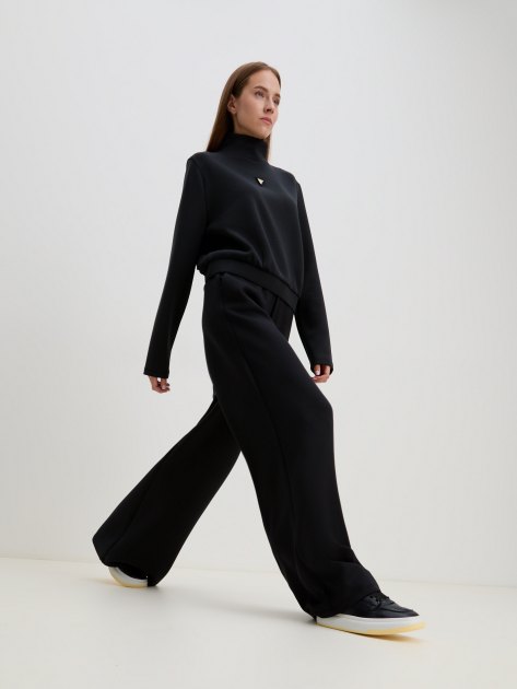 Женские брюки GUESS OLYMPE WIDE LEG PANTS, Артикул V4YB07KCAY2, черный | 4089837. Ракурс 5