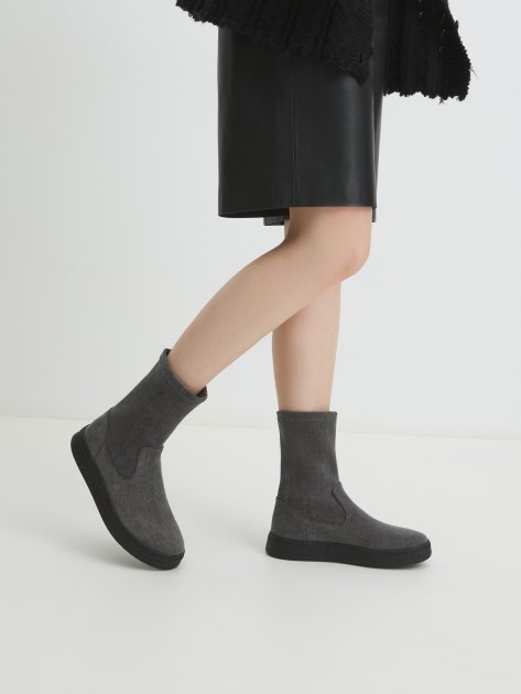 Женские ботинки из денима TENDANCE, Артикул HC2219T-20, серый | 4090808. Ракурс 2 Женские ботинки из денима TENDANCE, Артикул HC2219T-20, серый | 4090808. Ракурс 2