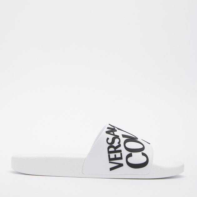 Мужские сланцы VERSACE JEANS COUTURE SLIDE, Артикул 77YA3SQ1, белый | 4091989. Ракурс 3 Мужские сланцы VERSACE JEANS COUTURE SLIDE, Артикул 77YA3SQ1, белый | 4091989. Ракурс 3