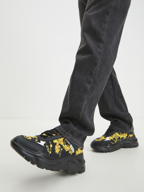 Мужские кроссовки VERSACE JEANS COUTURE SPEEDTRACK, Артикул 77YA3SC7, черный | 4091994. Ракурс 2