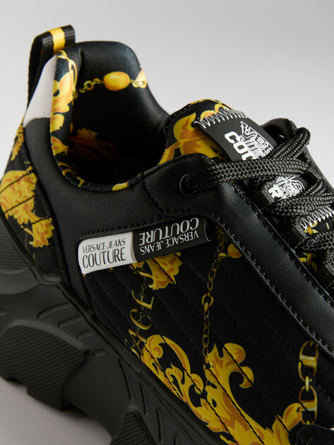 Мужские кроссовки VERSACE JEANS COUTURE SPEEDTRACK, Артикул 77YA3SC7, черный | 4091994. Ракурс 6