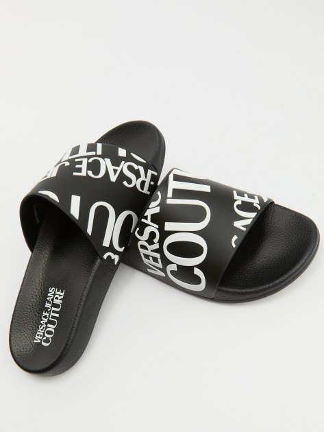 Женские сланцы VERSACE JEANS COUTURE SHELLY, Артикул 77VA3SQ1, черный | 4092026. Ракурс 6 Женские сланцы VERSACE JEANS COUTURE SHELLY, Артикул 77VA3SQ1, черный | 4092026. Ракурс 6