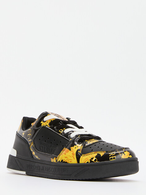 Мужские кеды VERSACE JEANS COUTURE STARLIGHT, Артикул 77YA3SJ4, черный | 4092038. Ракурс 3