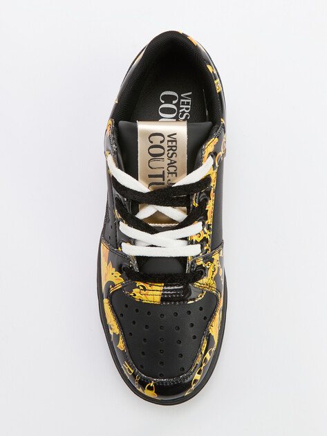 Мужские кеды VERSACE JEANS COUTURE STARLIGHT, Артикул 77YA3SJ4, черный | 4092038. Ракурс 5