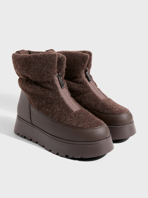 Женские дутики TENDANCE, Артикул AX89352-3, шоколадный | 4092986. Ракурс 2