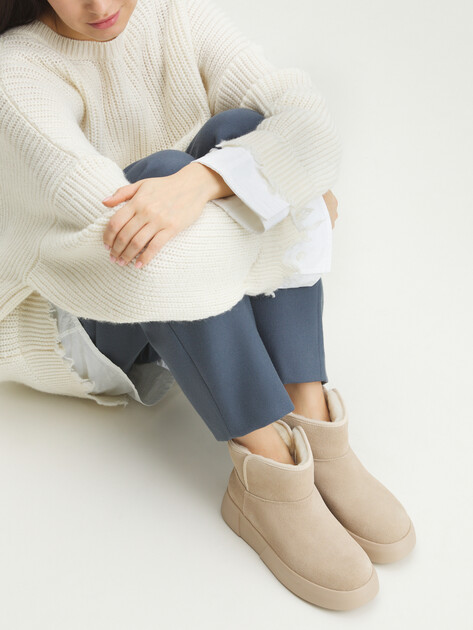 Женские угги TENDANCE, Артикул AX89199-9, светло-бежевый | 4093022. Ракурс 2