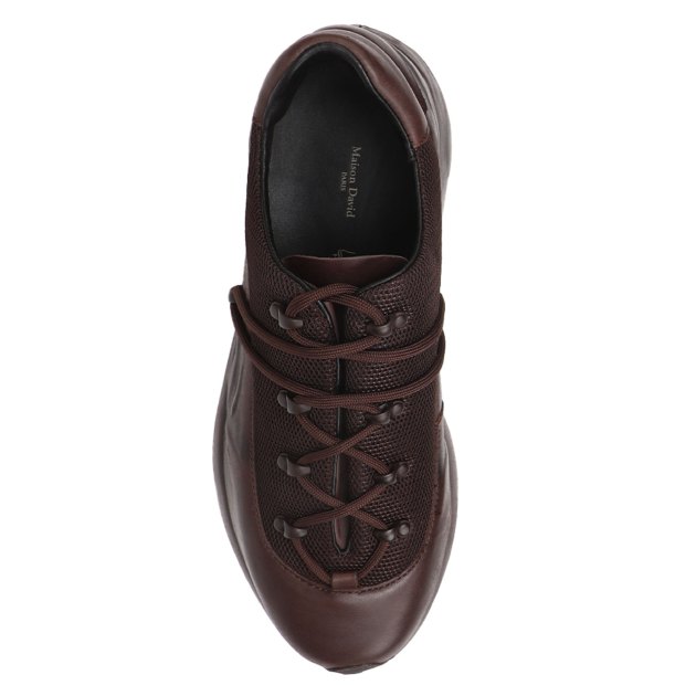Мужские кроссовки MAISON DAVID, Артикул TM22827F-6, темно-коричневый | 4095175. Ракурс 2