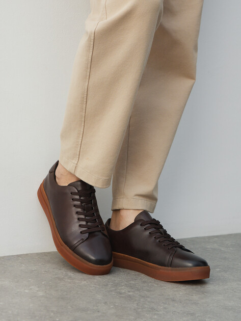 Мужские кеды MAISON DAVID, Артикул TM22820F-30, шоколадный | 4095923. Ракурс 7