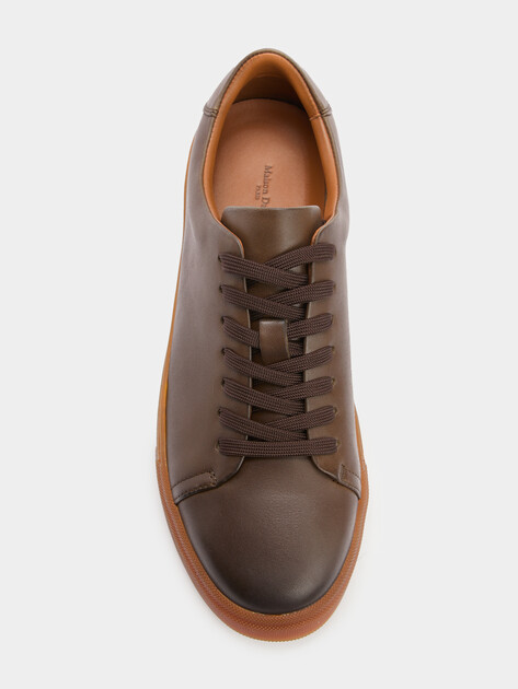 Мужские кеды MAISON DAVID, Артикул TM22820F-30, серо-коричневый | 4095932. Ракурс 5