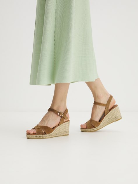 Босоножки LA MAISON DE L'ESPADRILLE, Артикул RV810SS24, коричневый | 4096396. Ракурс 2