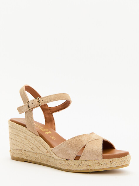 Босоножки LA MAISON DE L'ESPADRILLE, Артикул RV810SS24, песочно-бежевый | 4096397. Ракурс 3