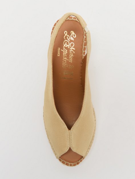 Босоножки LA MAISON DE L'ESPADRILLE, Артикул RV246, светло-бежевый | 4096437. Ракурс 5