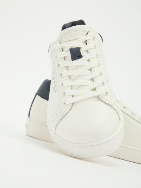 Мужские кеды GUESS NOLA, Артикул FMTNOLFAB12, белый | 4100374. Ракурс 6