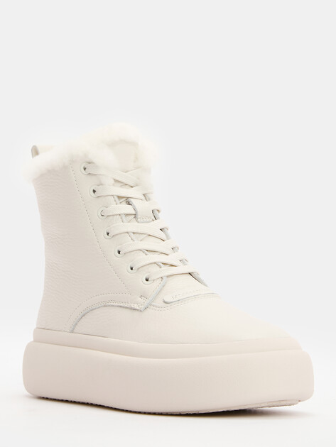 Женские высокие кеды TENDANCE, Артикул TMH3135F-2, молочно-белый | 4100654. Ракурс 3 Женские высокие кеды TENDANCE, Артикул TMH3135F-2, молочно-белый | 4100654. Ракурс 3