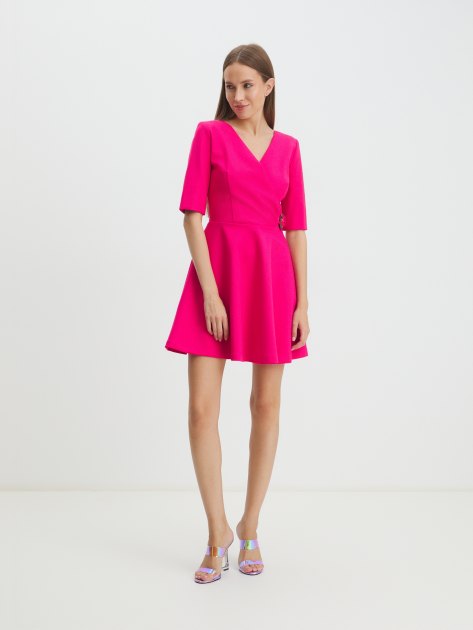 Женское платье VERSACE JEANS COUTURE CADY TECNO, Артикул 77HAO932, фуксия | 4102896. Ракурс 2