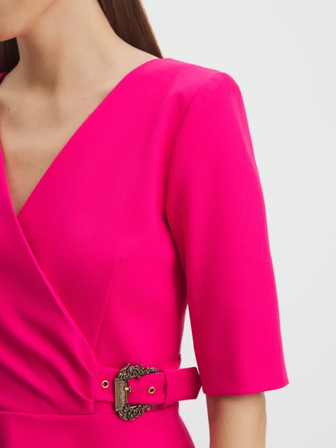 Женское платье VERSACE JEANS COUTURE CADY TECNO, Артикул 77HAO932, фуксия | 4102896. Ракурс 3