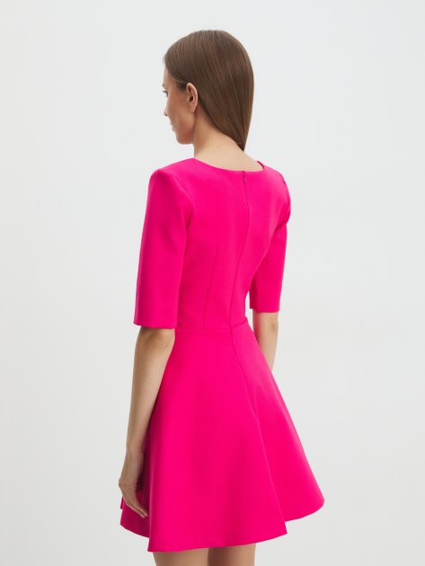 Женское платье VERSACE JEANS COUTURE CADY TECNO, Артикул 77HAO932, фуксия | 4102896. Ракурс 4