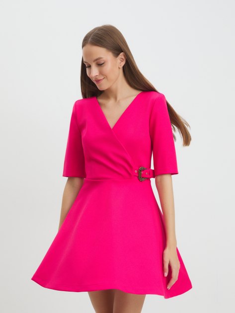 Женское платье VERSACE JEANS COUTURE CADY TECNO, Артикул 77HAO932, фуксия | 4102896. Ракурс 5