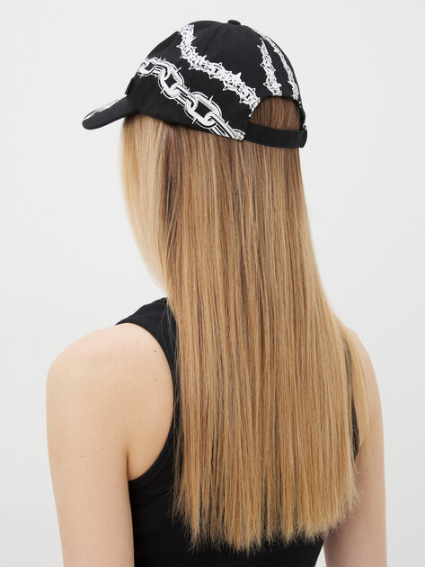 Женская бейсболка VERSACE JEANS COUTURE PRINT CHAIN COUTURE, Артикул 77HAZK17, черный | 4103013. Ракурс 2