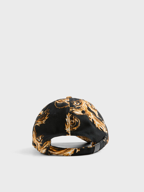 Женская бейсболка VERSACE JEANS COUTURE PRINT CHROMO COUTURE, Артикул 77HAZK10, черный | 4103014. Ракурс 4