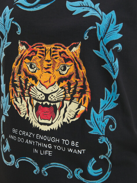 Женская футболка JUST CAVALLI, Артикул 77PAHC03, черный | 4105454. Ракурс 3