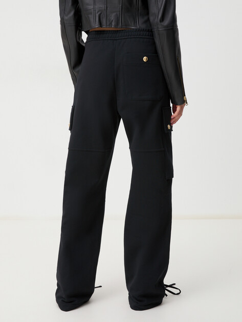 Женские брюки карго JUST CAVALLI CARGO TROUSERS, Артикул 77PAAE16, черный | 4105481. Ракурс 4 Женские брюки карго JUST CAVALLI CARGO TROUSERS, Артикул 77PAAE16, черный | 4105481. Ракурс 4