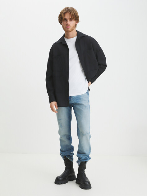 Мужские джинсы JUST CAVALLI BLEACH OLD SCHOOL, Артикул 77OAB500, голубой | 4105485. Ракурс 2