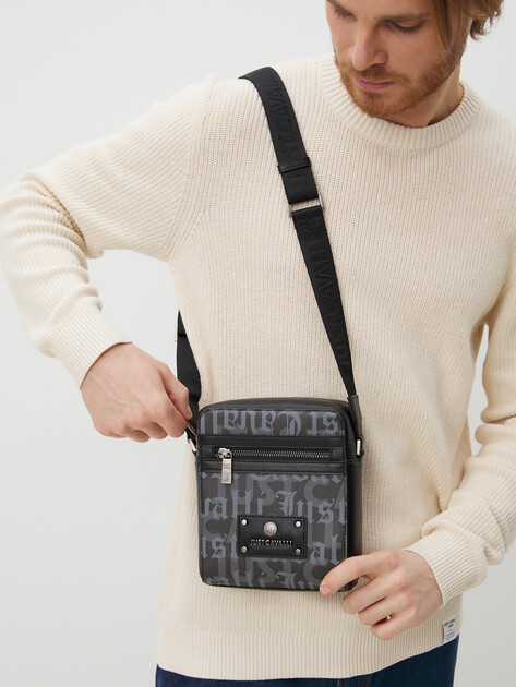 Мужская сумка  JUST CAVALLI JC GOTHIC PLATE, Артикул 77QA4B32, черный | 4107655. Ракурс 2