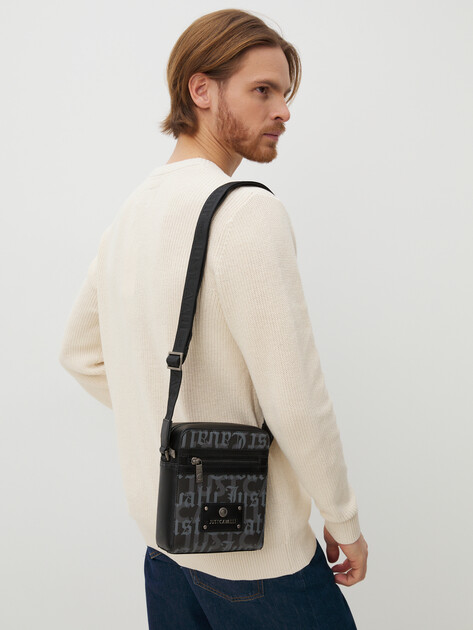 Мужская сумка  JUST CAVALLI JC GOTHIC PLATE, Артикул 77QA4B32, черный | 4107655. Ракурс 6