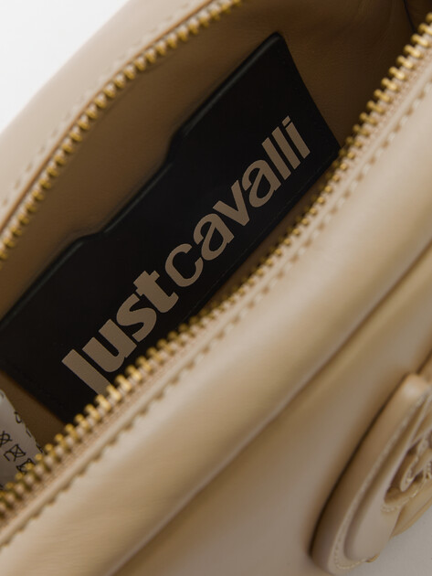 Женская сумка с ручкой JUST CAVALLI PUFFY JC LOGO UP, Артикул 77RA4BG2, бежевый | 4107660. Ракурс 5 Женская сумка с ручкой JUST CAVALLI PUFFY JC LOGO UP, Артикул 77RA4BG2, бежевый | 4107660. Ракурс 5