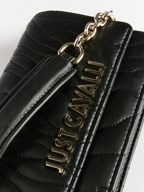 Клатч JUST CAVALLI QUILTED ZEBRA, Артикул 77RA5PE2, черный | 4107691. Ракурс 3