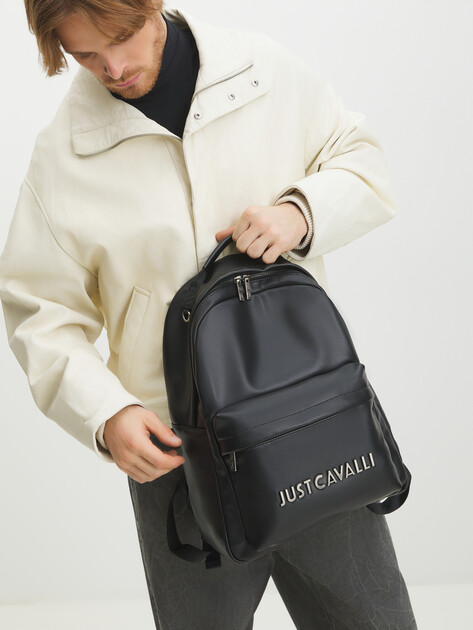 Рюкзак JUST CAVALLI INSTITUTIONAL LOGO 77QA4B11 ЧЕРНЫЙ - купить в Москве 4107700
