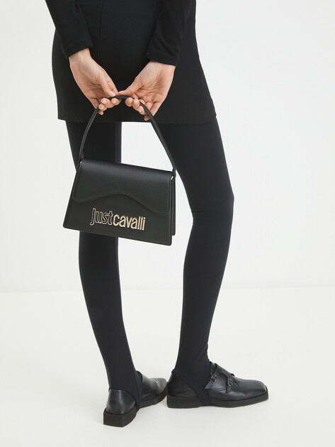 Женская сумка  JUST CAVALLI METAL LETTERING, Артикул 77RA4BB4, черный | 4107777. Ракурс 2