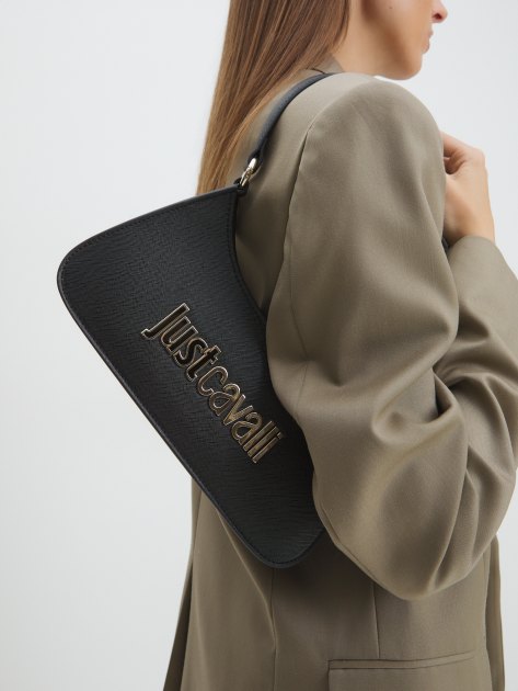 Женская сумка на плечо JUST CAVALLI METAL LETTERING, Артикул 77RA4BB6, черный | 4107788. Ракурс 2 Женская сумка на плечо JUST CAVALLI METAL LETTERING, Артикул 77RA4BB6, черный | 4107788. Ракурс 2