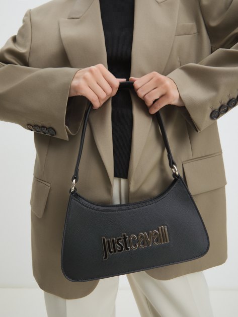 Женская сумка на плечо JUST CAVALLI METAL LETTERING, Артикул 77RA4BB6, черный | 4107788. Ракурс 7 Женская сумка на плечо JUST CAVALLI METAL LETTERING, Артикул 77RA4BB6, черный | 4107788. Ракурс 7