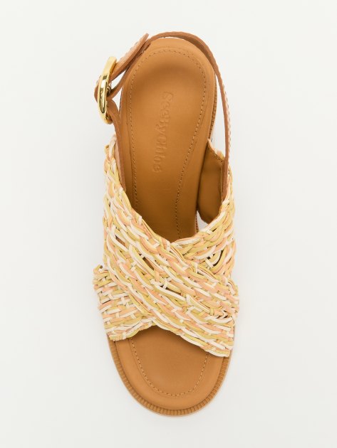 Босоножки SEE by CHLOE JAICEY, Артикул SB42061B, бежевый | 4109152. Ракурс 5 Босоножки SEE by CHLOE JAICEY, Артикул SB42061B, бежевый | 4109152. Ракурс 5