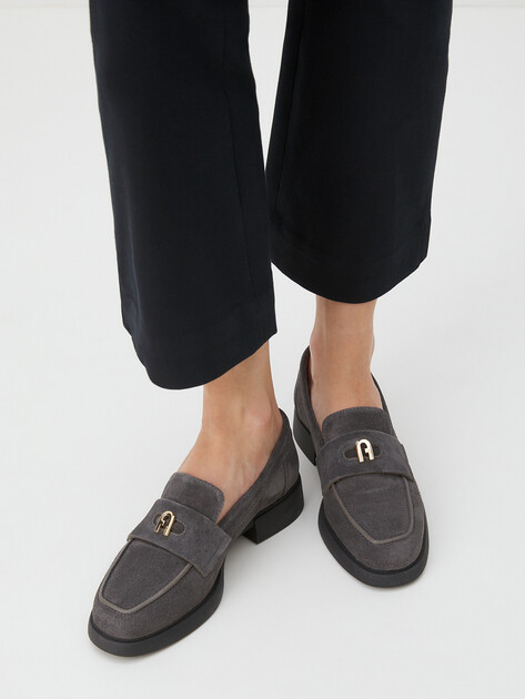 Женские лоферы FURLA FURLA JJ, Артикул YI25FJJ, темно-серый | 4109352. Ракурс 6