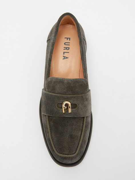 Женские лоферы FURLA FURLA JJ, Артикул YI25FJJ, темно-серый | 4109352. Ракурс 4