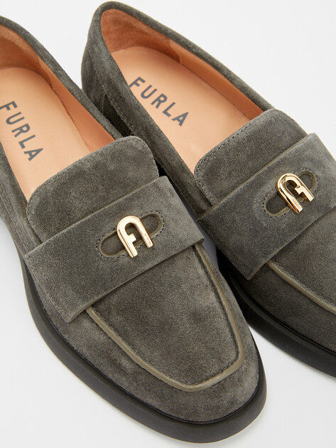 Женские лоферы FURLA FURLA JJ, Артикул YI25FJJ, темно-серый | 4109352. Ракурс 5