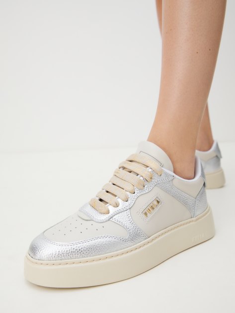 Женские кеды FURLA FURLASPORT, Артикул YH60SPT, серебряный | 4110149. Ракурс 2 Женские кеды FURLA FURLASPORT, Артикул YH60SPT, серебряный | 4110149. Ракурс 2