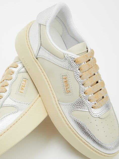 Женские кеды FURLA FURLASPORT, Артикул YH60SPT, серебряный | 4110149. Ракурс 6 Женские кеды FURLA FURLASPORT, Артикул YH60SPT, серебряный | 4110149. Ракурс 6