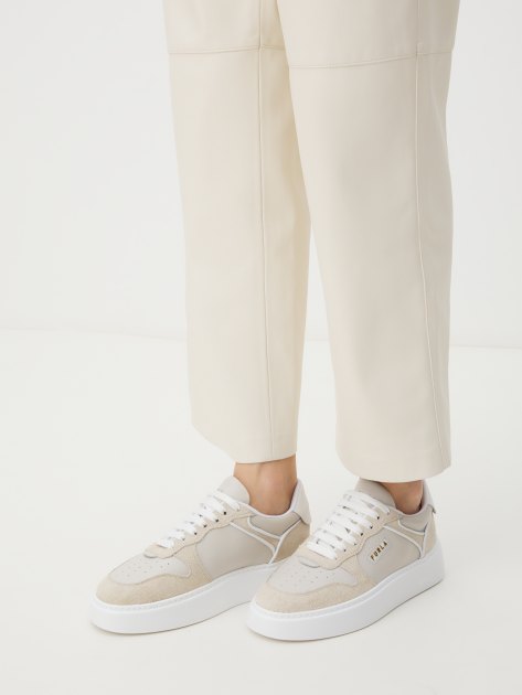 Женские кеды FURLA FURLASPORT, Артикул YI06SPT, бежево-серый | 4110157. Ракурс 2