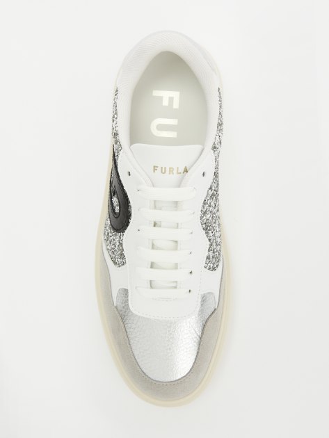 Женские кеды FURLA FURLASPORT, Артикул YI07SPT, серебряный | 4110161. Ракурс 5 Женские кеды FURLA FURLASPORT, Артикул YI07SPT, серебряный | 4110161. Ракурс 5