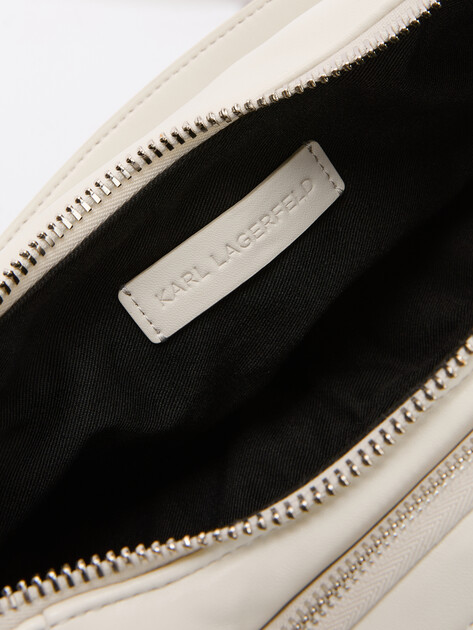 Женская сумка  KARL LAGERFELD k/city md shoulderbag, Артикул 245W3045, молочно-белый | 4112821. Ракурс 5