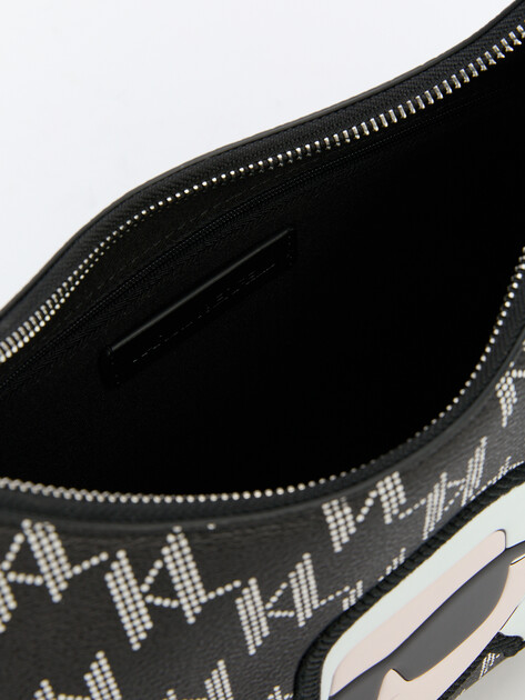 Женская сумка  KARL LAGERFELD k/ikonik 2.0 mono cc shb, Артикул 245W3064, черный | 4112839. Ракурс 5