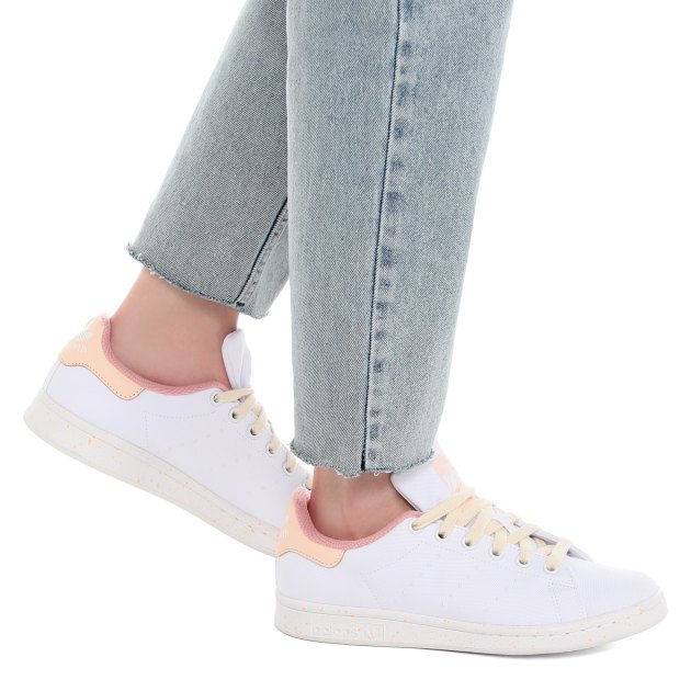 Stan smith white glow pink top