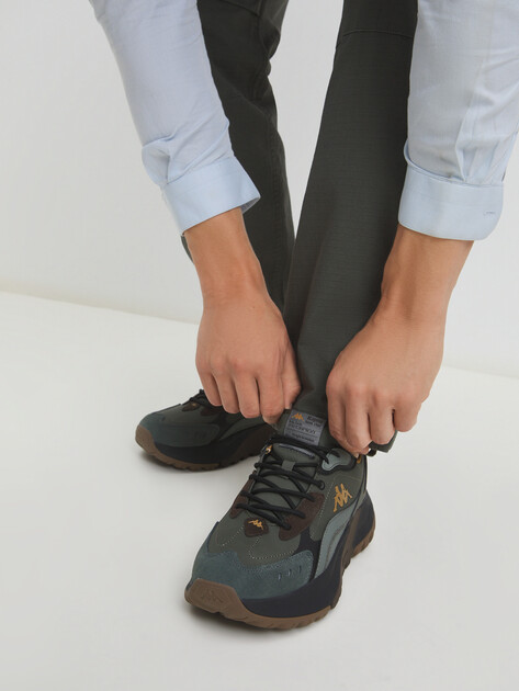 Мужские кроссовки KAPPA GIUSTO M, Артикул 132166, зелено-серый | 4119271. Ракурс 2
