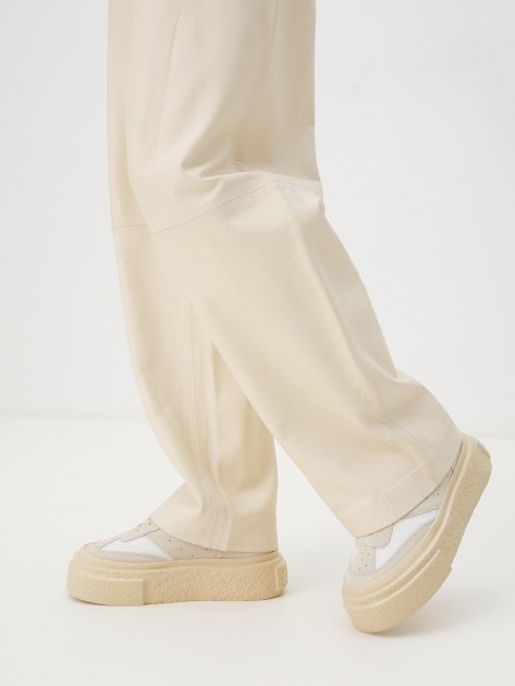 Женские кеды MM6 MAISON MARGIELA, Артикул S59WS0221, пыльно-бежевый | 4122728. Ракурс 2